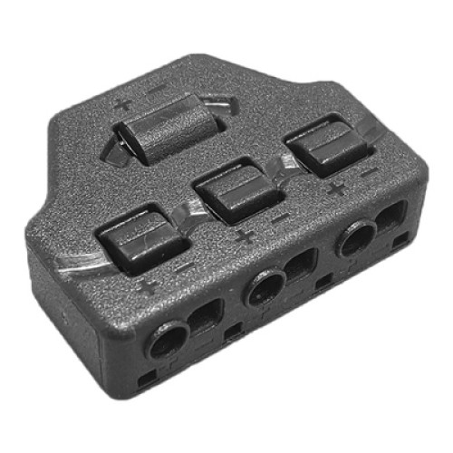 UNBRANDED Splitter block TOOL-0096 για LED καλωδιοταινίες, 3-port, μαύρο