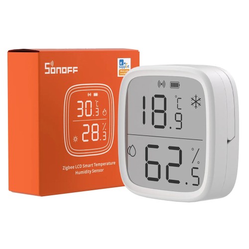 SONOFF SONOFF smart θερμόμετρο & υγρασιόμετρο SNZB-02D, LCD, ZigBee