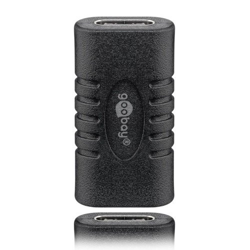 GOOBAY GOOBAY αντάπτορας USB-C 45401, θηλυκό σε θηλυκό, 5Gbit/s, 60W, μαύρος