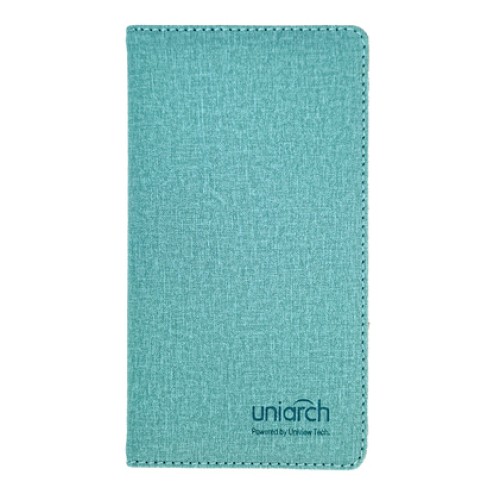 UNIARCH UNIARCH σημειωματάριο HW230211 με σελιδοδείκτη, πετρόλ