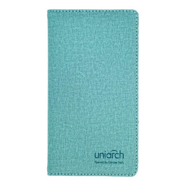 UNIARCH UNIARCH σημειωματάριο HW230211 με σελιδοδείκτη, πετρόλ