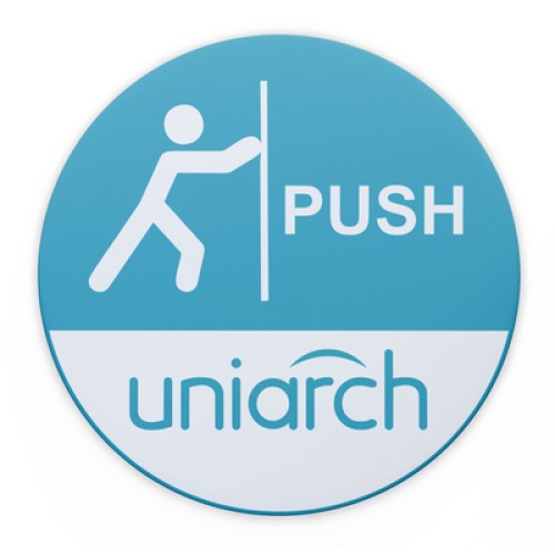 UNIARCH UNIARCH αυτοκόλλητο Push HW200222, Φ 12cm