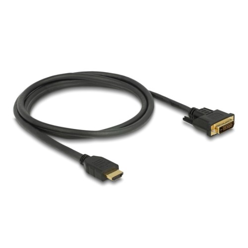 DELOCK DELOCK καλώδιο HDMI σε DVI 85653, 2K/60Hz, 7.92 Gbps, 1.5m, μαύρο