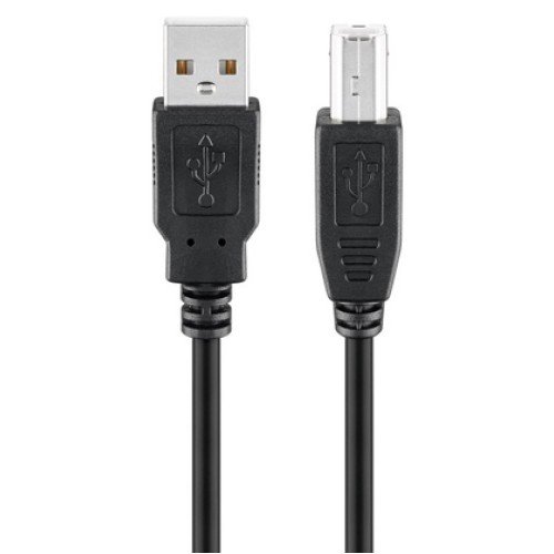 GOOBAY GOOBAY καλώδιο USB σε USB Type B 95129, 0.25m, 480Mbps, μαύρο
