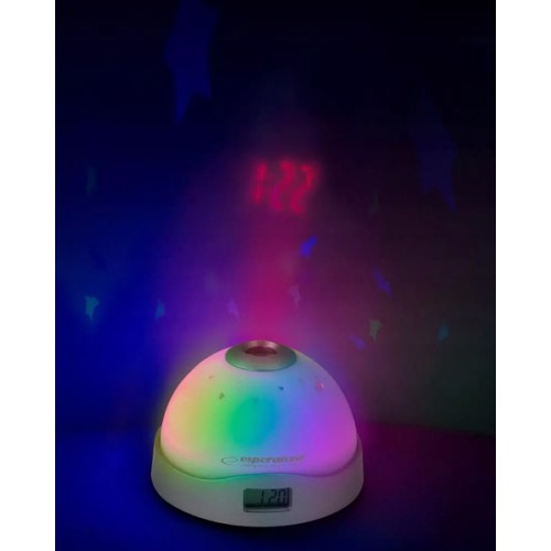 Esperanza ESPERANZA επιτραπέζιο ρολόι EHC001 με προβολέα & LED, ξυπνητήρι