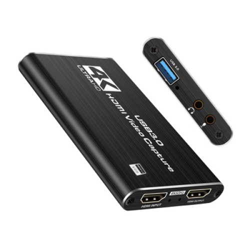 Powertech POWERTECH video capture CAB-H164, HDMI/USB σύνδεση, 4K/60Hz, μαύρο