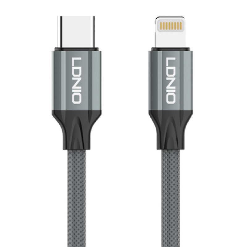 LDNIO LDNIO καλώδιο Lightning σε USB-C LC441I, 30W PD, 1m, γκρι