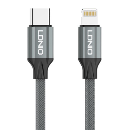 LDNIO LDNIO καλώδιο Lightning σε USB-C LC442I, 30W PD, 2m, γκρι