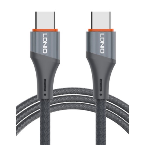LDNIO LDNIO καλώδιο USB-C σε USB-C LC631C, 65W PD, 1m, γκρι