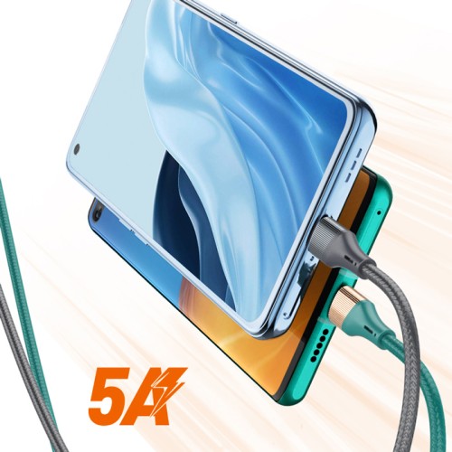 LDNIO LDNIO καλώδιο USB-C σε USB-C LC631C, 65W PD, 1m, πράσινο