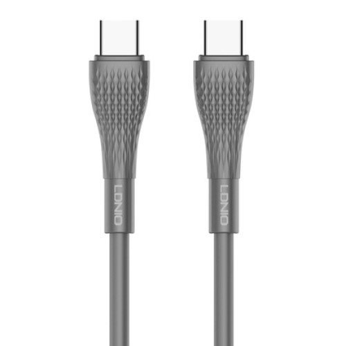LDNIO LDNIO καλώδιο USB-C σε USB-C LC671C, 65W PD, 1m, γκρι