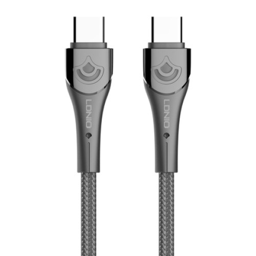 LDNIO LDNIO καλώδιο USB-C σε USB-C LC861C, 65W PD, 1m, γκρι