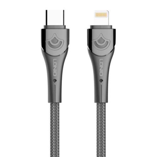 LDNIO LDNIO καλώδιο Lightning σε USB-C LC861I, 30W PD, 1m, γκρι