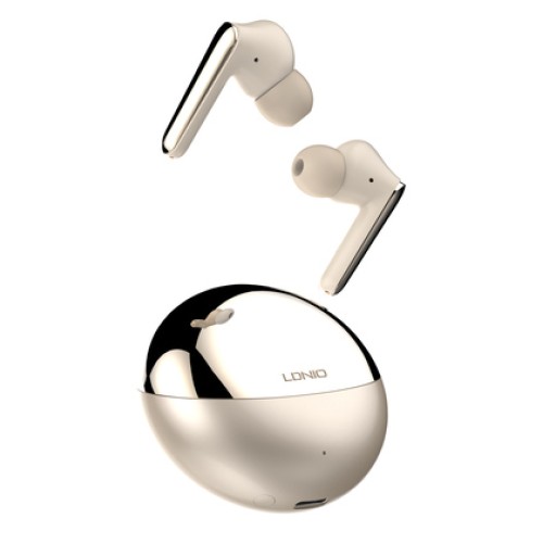 LDNIO LDNIO earphones με θήκη φόρτισης T01, True Wireless, HiFi, Φ10mm, χρυσά