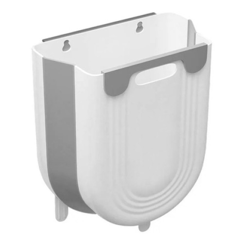 UNBRANDED Πτυσσόμενος κάδος απορριμμάτων CLN-0052, 10L, 22.5x16.5x28.5cm, γκρι