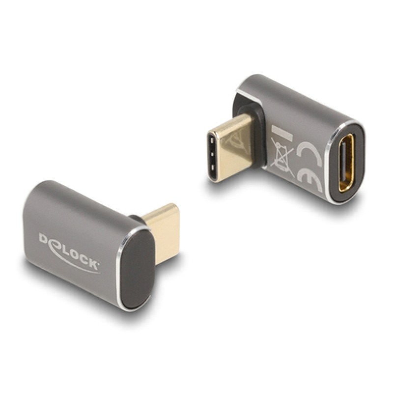 DELOCK DELOCK αντάπτορας USB-C 60054, αρσενικό σε θηλυκό, 100W, 40Gbps, γκρι