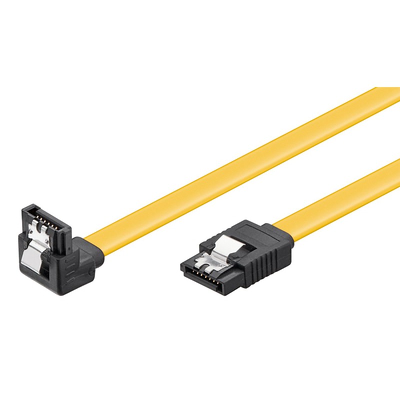 GOOBAY GOOBAY καλώδιο SATA 95018, γωνιακό, 6Gbps, 0.3m, κίτρινο