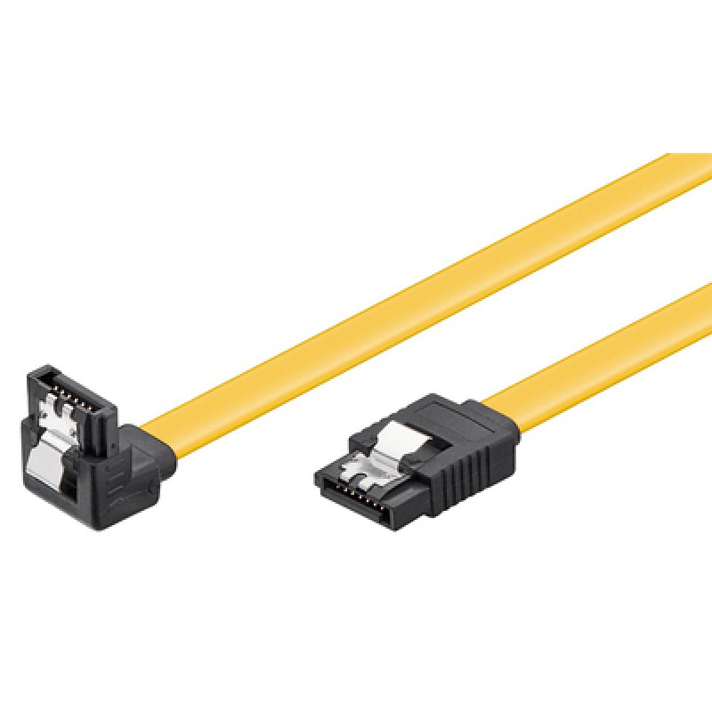 GOOBAY GOOBAY καλώδιο SATA 95020, γωνιακό, 6Gbps, 0.5m, κίτρινο