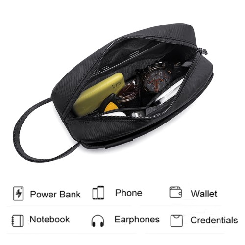 Arctic Hunter ARCTIC HUNTER τσάντα χειρός K00580, 2.5L, μαύρη