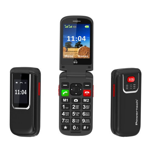 Powertech POWERTECH κινητό τηλέφωνο Sentry 4G Flip, 2.8/1.77