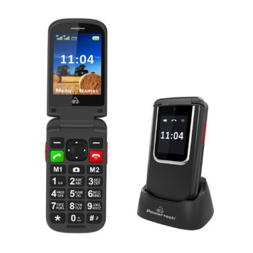 Powertech POWERTECH κινητό τηλέφωνο Sentry 4G Flip, 2.8/1.77
