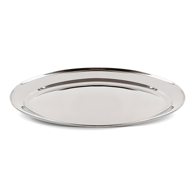 Bruno BRUNO ανοξείδωτη πιατέλα σερβιρίσματος BRN-0177, οβάλ, 35εκ.