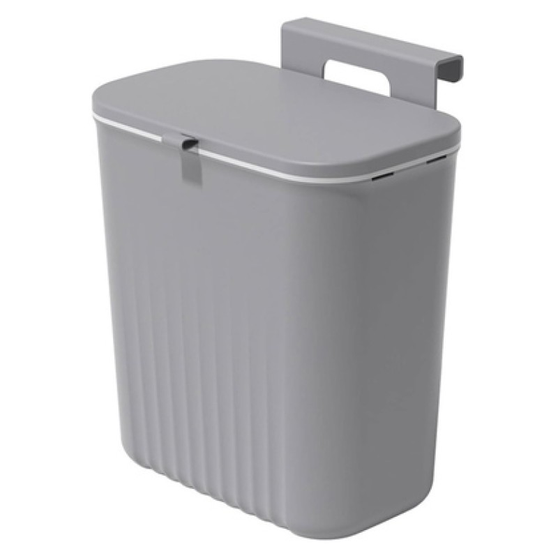 HOME USE HOME USE κάδος απορριμμάτων HUH-0152, 9lt, 26x16x29cm, γκρι