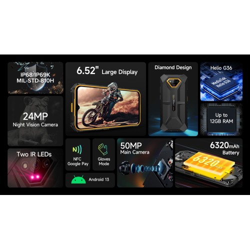 ULEFONE ULEFONE smartphone Armor X13, 6.52