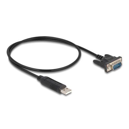 DELOCK DELOCK καλώδιο USB σε RS-232 66461, 921.6Kbps, 50cm, μαύρο