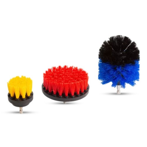 MOJE AUTO MOJE AUTO σετ βούρτσες καθαρισμού 19-628 για δράπανο, 3τμχ