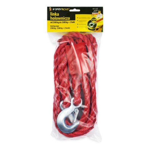 MOJE AUTO MOJE AUTO ιμάντας ρυμούλκησης αυτοκινήτου 94-034, 3500kg, 4m, κόκκινος