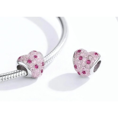 BAMOER BAMOER σύμβολο Charm BSC118 για βραχιόλι, κυβική ζιρκόνια, ασήμι 925