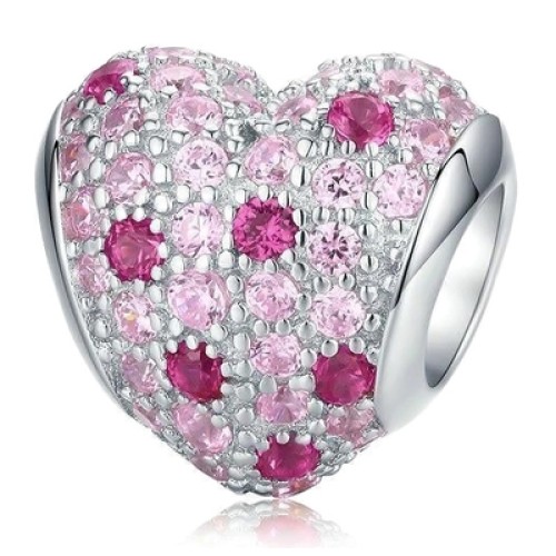 BAMOER BAMOER σύμβολο Charm BSC118 για βραχιόλι, κυβική ζιρκόνια, ασήμι 925