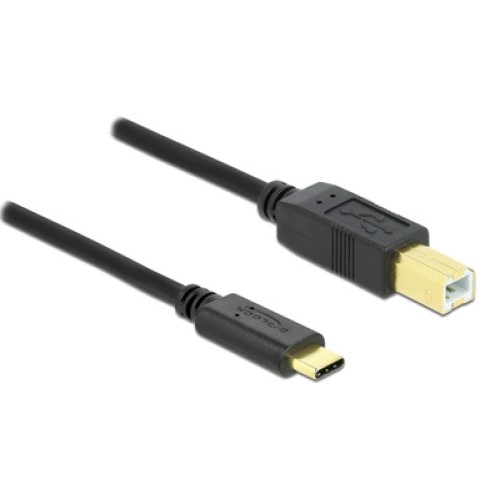 DELOCK DELOCK καλώδιο USB-C σε USB Type B 83601, 1m, μαύρο