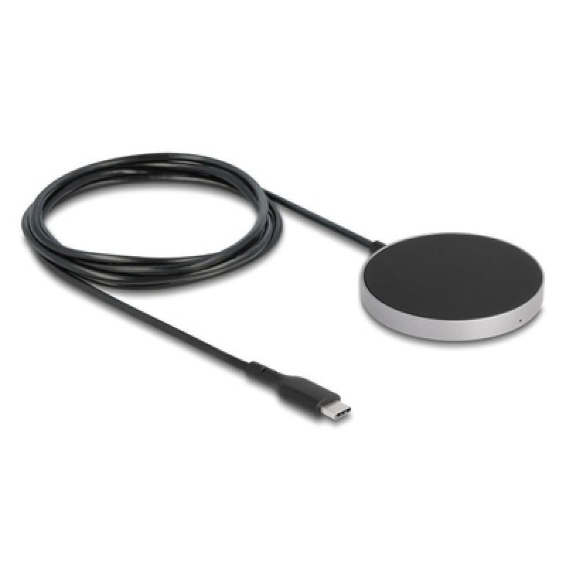 DELOCK DELOCK ασύρματος φορτιστής 66467, 15W, μαγνητικός, μαύρος