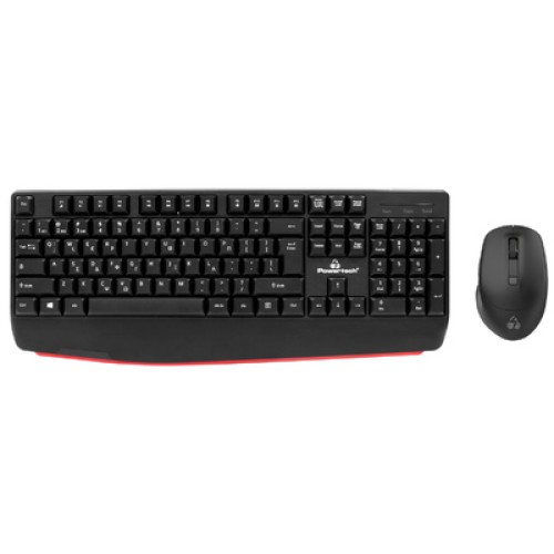 Powertech POWERTECH set ποντίκι & πληκτρολόγιο PT-1167, 2.4GHz & Bluetooth, μαύρο