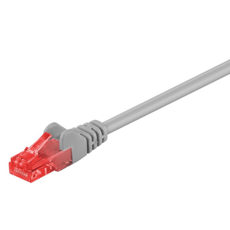 GOOBAY GOOBAY καλώδιο δικτύου 95250, CAT 6 U/UTP, CCA, 0.25m, γκρι
