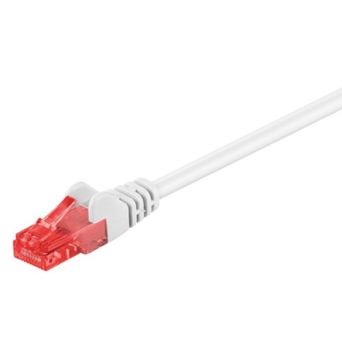 GOOBAY GOOBAY καλώδιο δικτύου 68632, CAT 6 U/UTP, CCA, 0.5m, λευκό
