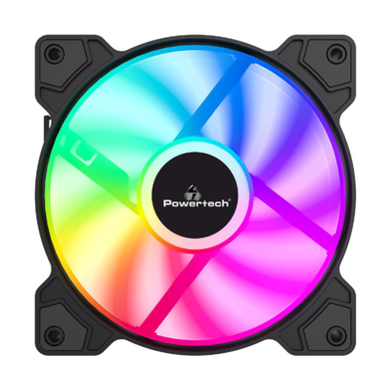 Powertech POWERTECH ανεμιστήρας PT-1170 για PC, LED FRGB, 120mm, 1200RPM