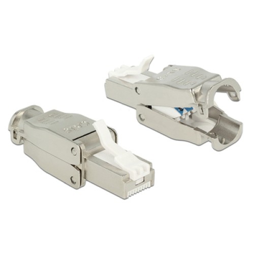 Powertech POWERTECH βύσμα δικτύου RJ45 CAB-N351, CAT 6A STP, tool-free, μεταλλικό