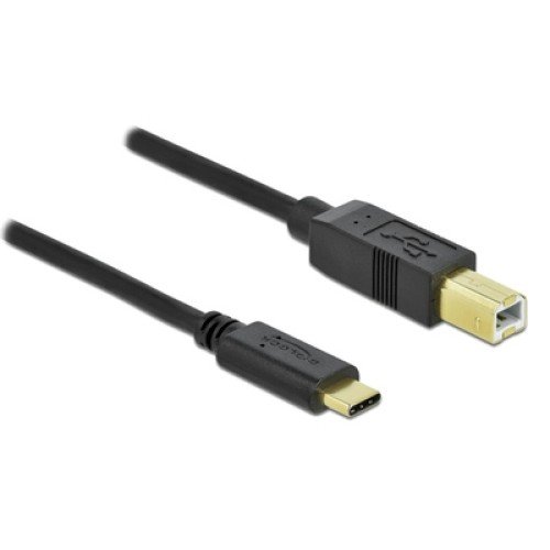 DELOCK DELOCK καλώδιο USB-C σε USB Type B 83330, 2m, μαύρο