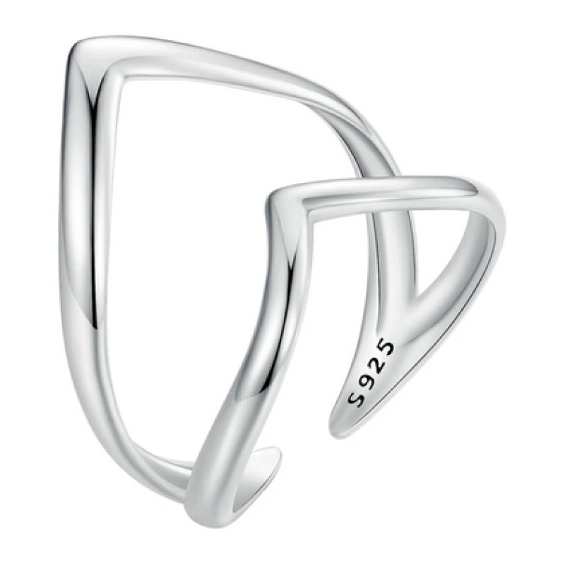 BAMOER BAMOER δαχτυλίδι SCR981-E, ανοιγόμενο, ασήμι 925, ασημί