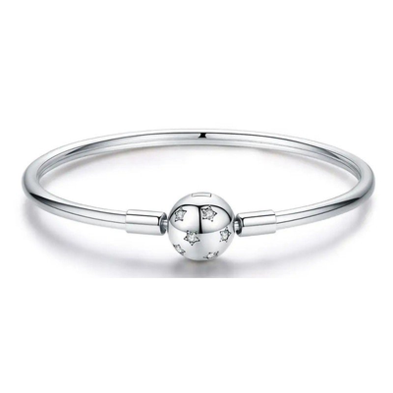 BAMOER BAMOER βραχιόλι χειροπέδα Charm SCB144-17, κυβική ζιρκόνια, ασήμι 925