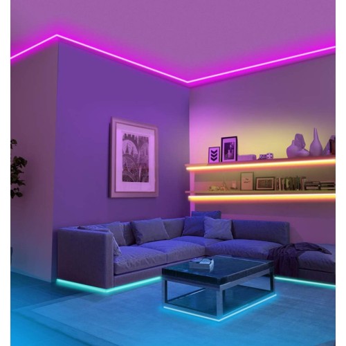 Powertech POWERTECH smart LED καλωδιοταινία HLL-0132, RGB, IP44, Bluetooth, 15m