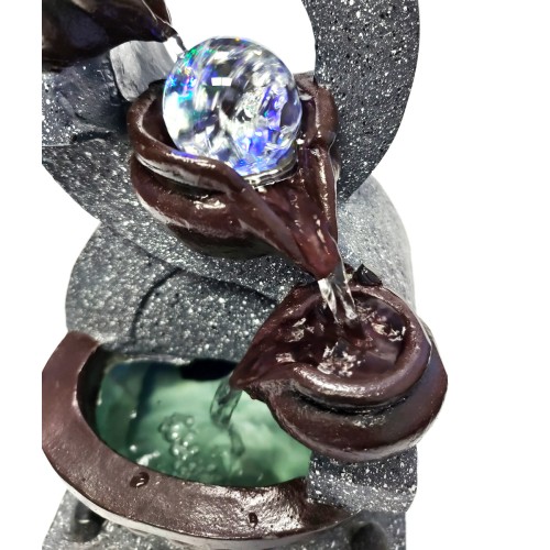 HOME USE HOME USE διακοσμητικό συντριβάνι HUH-0172, φωτιζόμενο, 18x20x35cm