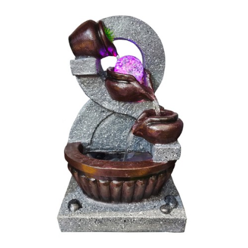 HOME USE HOME USE διακοσμητικό συντριβάνι HUH-0172, φωτιζόμενο, 18x20x35cm