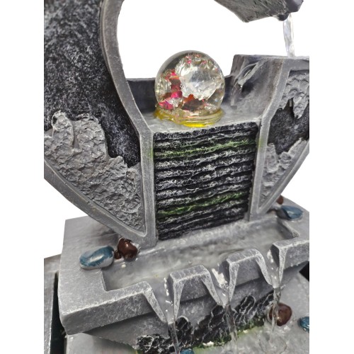 HOME USE HOME USE διακοσμητικό συντριβάνι HUH-0174, φωτιζόμενο, 30x23x40cm