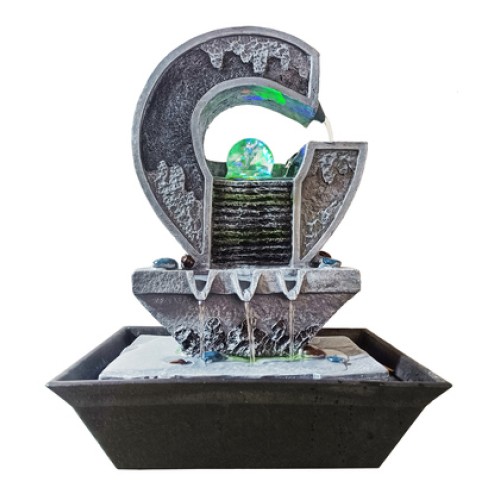 HOME USE HOME USE διακοσμητικό συντριβάνι HUH-0174, φωτιζόμενο, 30x23x40cm