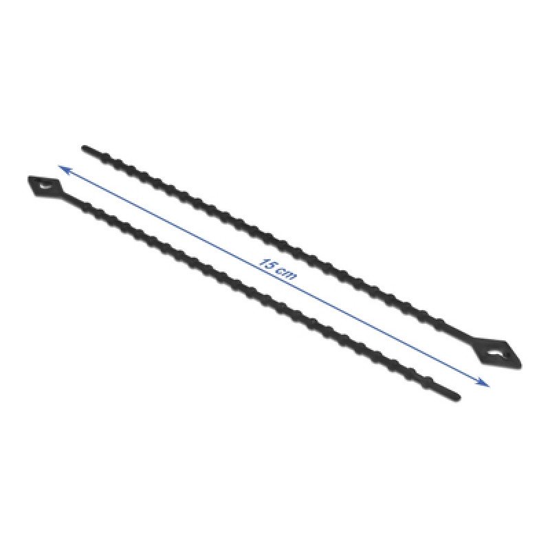 DELOCK DELOCK reusable δεματικά καλωδίων 19568, 150x2.4mm, μαύρα, 100τμχ