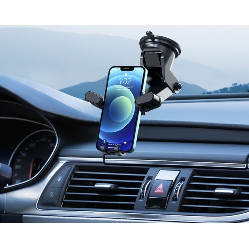 CELEBRAT CELEBRAT βάση smartphone αυτοκινήτου HC-08, ταμπλό & αεραγωγών, μαύρη